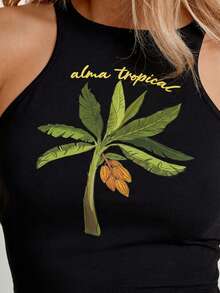 CAJUNI TROPICACAU_TOP 用针织面料制作 - 黑色 - 查看 5