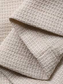 Livesso 女士蕾丝镂空无袖背心，休闲办公装，优雅适合情人节、婚礼、度假等场合，修身剪裁，棕色上衣外套 - 米色 - 查看 7