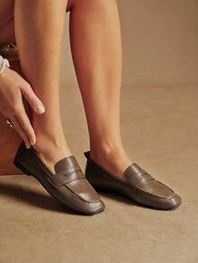 Rosivie Women Loafers Shoes Valentine's Day - Mocha Brown - View 1