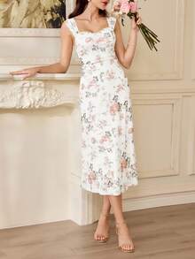 Vintamour 复古优雅女士连衣裙 印花休闲度假美人鱼裙摆连衣裙 夏季女装 夏季连衣裙 舞会礼服 毕业礼服 夏季服装 婚礼宾客礼服 女士度假装 女士婚纱 度假装 女士毕业礼服 优雅复活节连衣裙 女士优雅印花连衣裙 节日装 乡村音乐会装 迎婴派对礼服 邮轮装 女士早午餐装 母亲节礼服 - 白色 - 查看 6