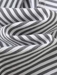 Cozy Pixies 2pcs Baby Boy Cartoon Bear Printed Bib Overalls & Shorts Set - Multicolor - View 7