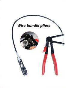 Heavy Duty 1/2 Pieces Hose Clamp Pliers Set With Long Wire Spring, Car Disassembly Kit, Flexible Hose Clamp Tool With Harness For Automotive Repair & Maintenance Manual Tool Kit - Red - View 8