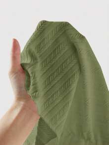 SHEIN x Marika Sila SHEIN MOD Summer Going Out Solid Lace Bow Front White Cami Top - Green - View 6