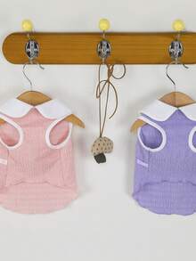 PETSIN 宠物服装、狗狗服装、猫咪连帽衫、休闲背心、春夏新品、小动物印花背心、酷炫休闲装、卡通连帽衫 - 彩色 - 查看 8