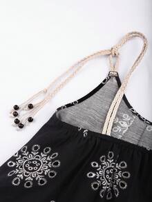 GlowEve Loose Fit Camisole Top For Women - Black - View 4