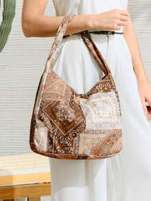 SHECARRY Women's Bohemian Style Cashew Pattern Fashion Versatile Shoulder Bag - Multicolor - View 7