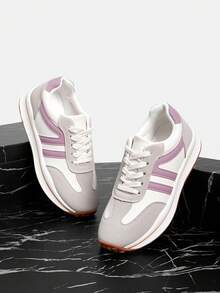 Vate Women's Casual Sneakers - Beige - View 1