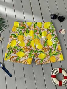 Manfinity RSRT Men's Minimalist Print Beach Shorts - Multicolor - View 2