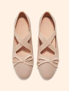 CUCCOO BASICS Women's Fashion Flat Shoes - Apricot - View 3