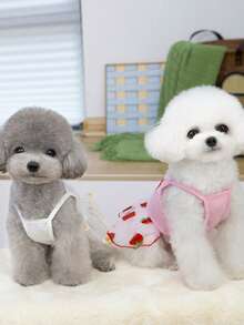 PETSIN Dog Clothing, Cat Clothing, Animal Skirts, Pet Spring/Summer New Collection, Puppy Dress, Princess Versatile Dress, Printed Stripes, Small Animal Clothing, Cool Sunscreen - Multicolor - View 8