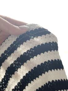 Tween Girls Striped Tube Top Casual Breathable Summer Tank Top Set - Black - View 4