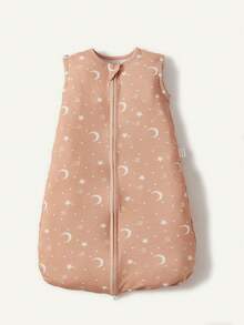 Cozy Pixies One-Piece Baby Sleeping Bag, Moon And Star Pattern, Detachable Sleeves, Comfortable And Soft, Newborn Sleeping Bag, Oeko-Tex Certified - Multicolor - View 9