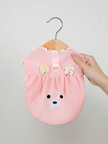 PETSIN 狗狗服装、猫咪服装、动物裙装、宠物春夏新品系列、幼犬连衣裙、公主风百搭连衣裙、条纹印花、小型动物服装、清凉防晒霜 - 彩色 - 查看 6