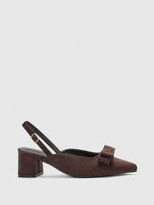 CUCCOO BIZCHIC Sepatu Hak Tinggi Wanita Modis untuk Hari Valentine dan Musim Semi - Coklat - View 2