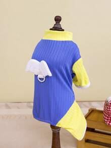 PETSIN 狗狗服装、猫咪服装、小型动物服装、春夏新品、猫咪服装、休闲服装、居家狗狗服装、小型动物连体衣 - 彩色 - 查看 5