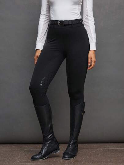 Activina Women's Solid Color Fitted Casual Breathable Equestrian Wear