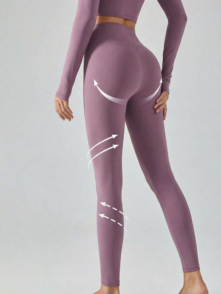 High Waist Peach Butt Lifting Yoga Pants For Women, Naked Feeling Tummy Control Tight Fit Workout Leggings