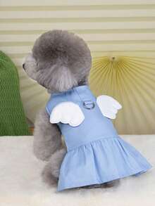 PETSIN Dog Clothing, Cat Clothing, Animal Skirts, Pet Spring/Summer New Collection, Puppy Dress, Princess Versatile Dress, Printed Stripes, Small Animal Clothing, Cool Sunscreen - Multicolor - View 13