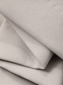 Dazy Plus 纯色宽松直筒休闲黑色长裤，四季皆宜 - 杏色 - 查看 3