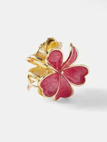 MOTF PREMIUM OIL DRIPPING FLOWER HAIR CLIP HAIR CLAWS CLAW CLIPS HAIR CLIPS HAIR JAW CLIP HAIR CLAMPS HAIR CLUTCH HAIR CATCHER CLIP - Red - View 7