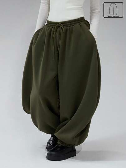 COUREZ Low Rise Baggy Balloon Joggers /Y2K Spring Clothes For Women Wide Leg Pants Woman Sweatpants For Woman Summer Outfits For Women Two Piece Set Women Sweatsuit Set Women