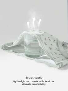 LUVLETTE 3-Pack Lace Trim Cotton Mid-Waist Basic Cheeky Women Underwear Panties Set- Floral Print Lace Trim-Green - Multicolor - View 4