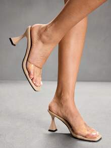 CUCCOO SZL Women's High Heel Sandals - Apricot - View 5