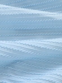 SHEIN 2026春夏新款，少女休闲时尚浅蓝色polo衫连衣裙，白色纯色领子，白色纽扣，白色爱心刺绣图案，半开襟短袖收腰连衣裙，适合年轻女孩，韩版简约优雅，学院风，适合日常上学、外出、度假、派对、节日、夏季穿着。优雅派对连衣裙。柔软舒适连衣裙。 - 藍白色 - 查看 4