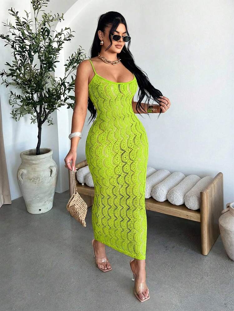neon green dress shein SHEIN ICON Women's Neon Green Oversized Polarized Coated T-Shirt Dress  Summer Dresses For Women