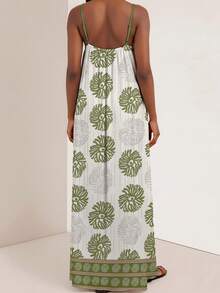 Zivah 2025夏季新音乐节、复活节、圣帕特里克节、西部风情、游牧风格、生日派对、毕业典礼、学生、日常穿着、休闲、度假、邮轮旅行、海滩、日光浴、可调节肩带、竖条纹、宽松、卡其色女装 - 彩色 - 查看 3