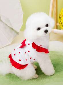 PETSIN Dog Clothing, Cat Clothing, Animal Skirts, Pet Spring/Summer New Collection, Puppy Dress, Princess Versatile Dress, Printed Stripes, Small Animal Clothing, Cool Sunscreen - Multicolor - View 8