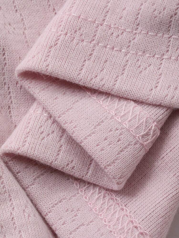 Minimalist Comfortable Knit Fitted Women Pajama Set