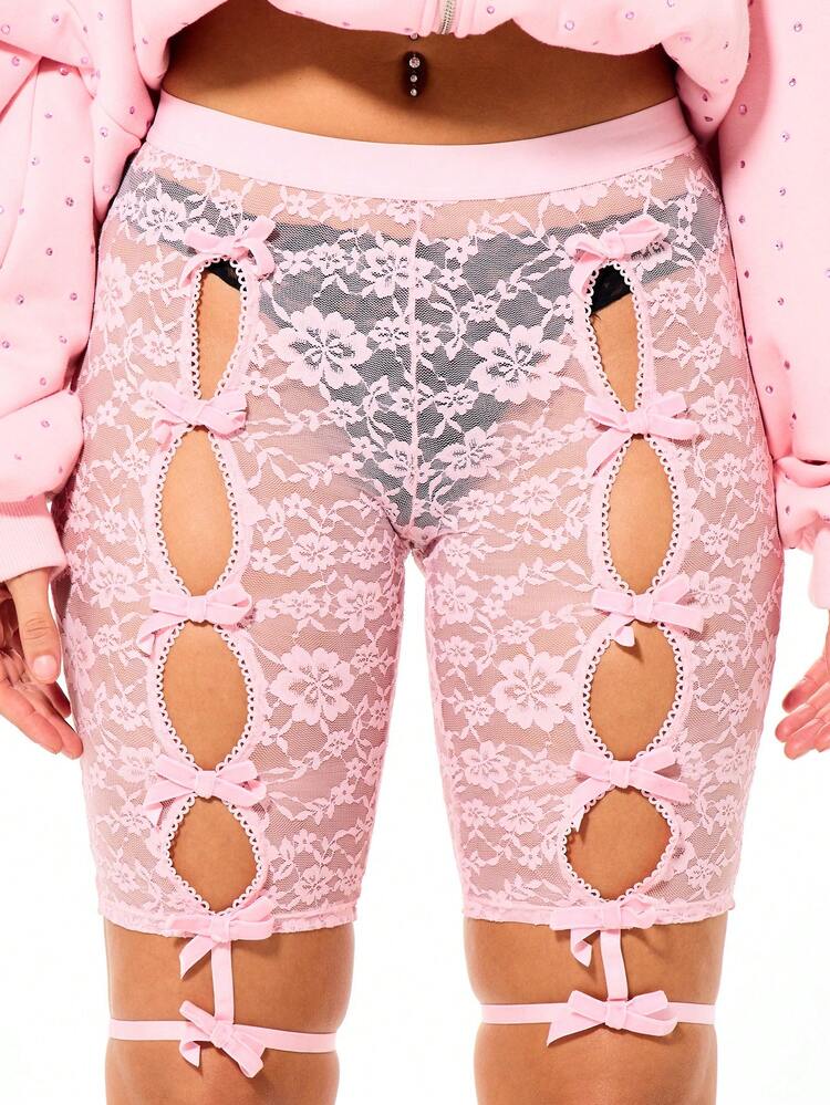 SUMWON WOMEN Spitzen-Boyshorts mit Cut-Out-Details für den Valentinstag