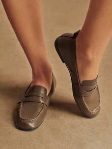 Rosivie Women Loafers Shoes Valentine's Day - Mocha Brown - View 4