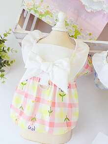 PETSIN Dog Clothing, Cat Clothing, Animal Skirts, Pet Spring/Summer New Collection, Puppy Dress, Princess Versatile Dress, Printed Stripes, Small Animal Clothing, Cool Sunscreen - Multicolor - View 13