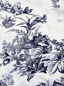 GlowEve 女士印花A字裙，优雅百搭，适合度假、日常穿着和通勤。 - 藏蓝色 - 查看 5