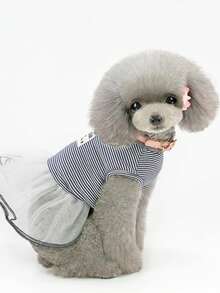 PETSIN Váy kẻ caro màu hồng giản dị cho thú cưng, thích hợp cho mùa xuân và mùa hè. - Nhiều màu - Xem 11