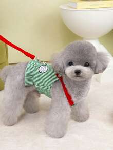 PETSIN Pet Chest And Back Skirt, Cat Traction Strap, Animal Collar Set, Pet Supplies Strap Skirt, Dog Walking Princess Skirt, Pet Chest And Back Skirt+Rope Sweet Princess SBritish Style Chest And Back Set - Multicolor - View 15