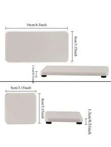4-Piece Bathroom Sink Stone Drip Tray Set, Diatomite Kitchen Soap Dish Holder, Stone Coasters, Bathroom Decor & Organizer, Natural Moisture Absorbing Stoneware, Countertop Storage - multicolor - View 3