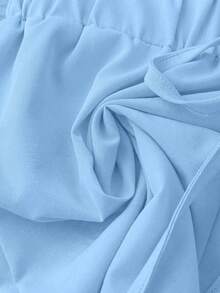 GlowEve Women's Contrast Trim Spaghetti Strap 3 PiecesCasual Set, Summer - Baby Blue - View 5