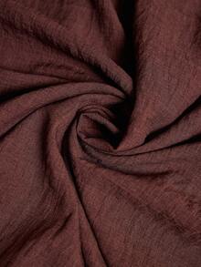 Elaquor Plus Solid Sleeveless A-Line Dress - Coffee Brown - View 7