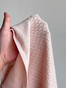 Elamini Women's Casual Cute Beach Vacation Halter Ribbed Twist Patchwork A-Line Mini Knit Dress, Spring/Summer - Baby Pink - View 7