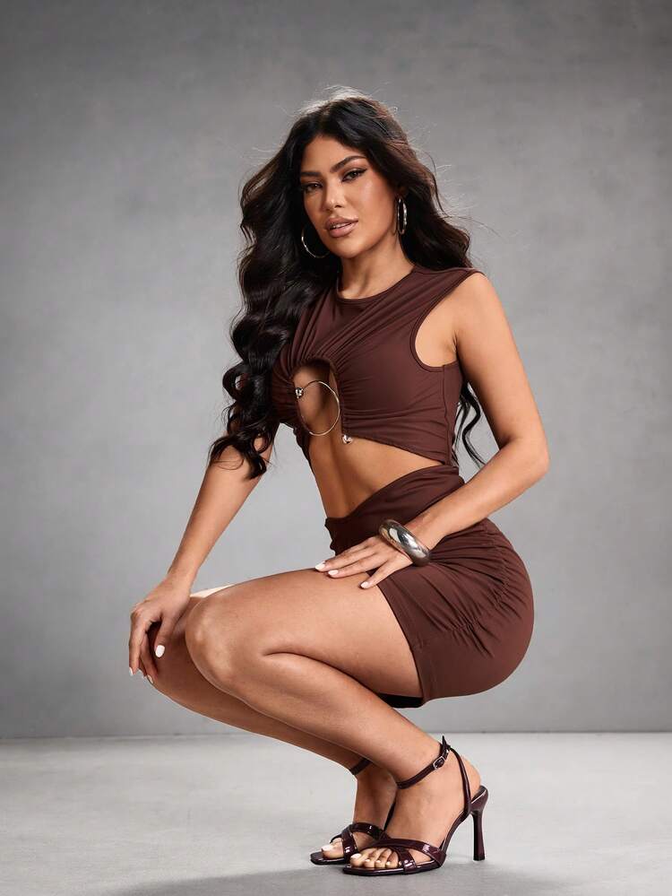 CUCCOO SZL Women Shoes Spring And Summer New Burgundy Mirror Cross Strap Ankle Strap Women's High Heel Sandals Fashion Comfortable Versatile Sexy Party Women's Sandals Women's Shoes