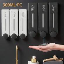 1PC/2PCS/3PCS Specifications Of Shower Wall Shampoo Dispenser, Shampoo And Conditioner Dispenser, Shampoo Dispenser, Bathroom Perforated/Non Perforated Perforated Shower Gel Soap Dispenser Set Suitable For Hotel Bathrooms Kitchen Items Kitchen Accessories Kitchen Kitchen Tools - multicolor - View 1