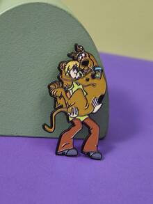 SCOOBY-DOO X SHEIN Scooby-Doo Cartoon Series Alloy Brooch Cartoon Badge, Cute Brooch, Suitable For Daily Decoration, Exquisite Small Gift - Multicolor - View 7