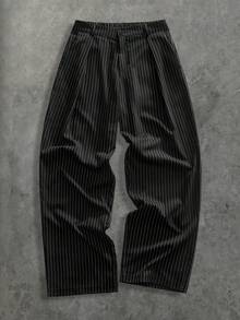 HIMLAND 男士休闲印花裤 - 黑色 - 查看 11