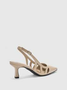 CUCCOO BIZCHIC Zapatos de mujer de diseño de nicho, de moda, con tacón fino y punta fina, zapatos de primavera - Blanco roto - Ver 9