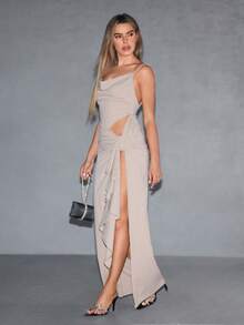 CUCCOO SZL Women Shoes Summer New Black Rhinestone Women's High Heel Sandals Fashion Gorgeous Sexy Party Women's Sandals Slippers Spring Shoes - Black - View 10