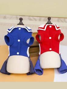 PETSIN Dog Clothing, Cat Clothing, Small Animal Four Legged Clothing, Spring And Summer New Items, Cat Clothing, Casual Clothing, Home Dog Clothing, Small Animal Jumpsuit - Multicolor - View 7