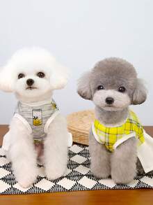 PETSIN Dog Clothing, Cat Clothing, Animal Skirts, Pet Spring/Summer New Collection, Puppy Dress, Princess Versatile Dress, Printed Stripes, Small Animal Clothing, Cool Sunscreen - Multicolor - View 9
